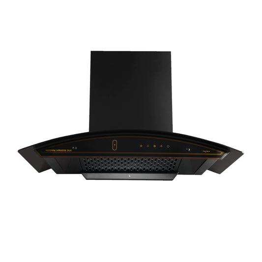Kutchina VIRGOSE DLX 75 1400 CMH 75 cm Auto Clean Chimney (Wall Mounted, Black)