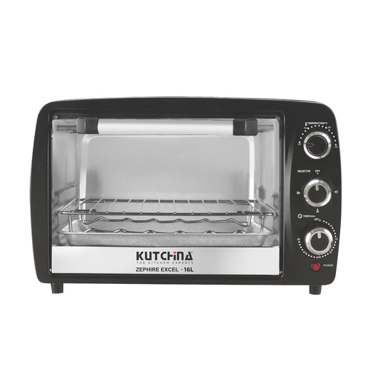 Kutchina Zephire Excel 16L Oven Toaster Griller (OTG), Black