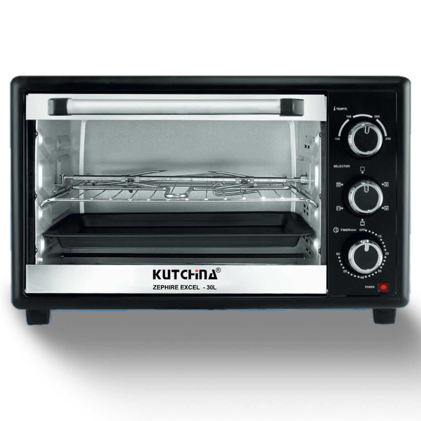 Kutchina Zephire 30L Oven Toaster Griller (OTG), Black