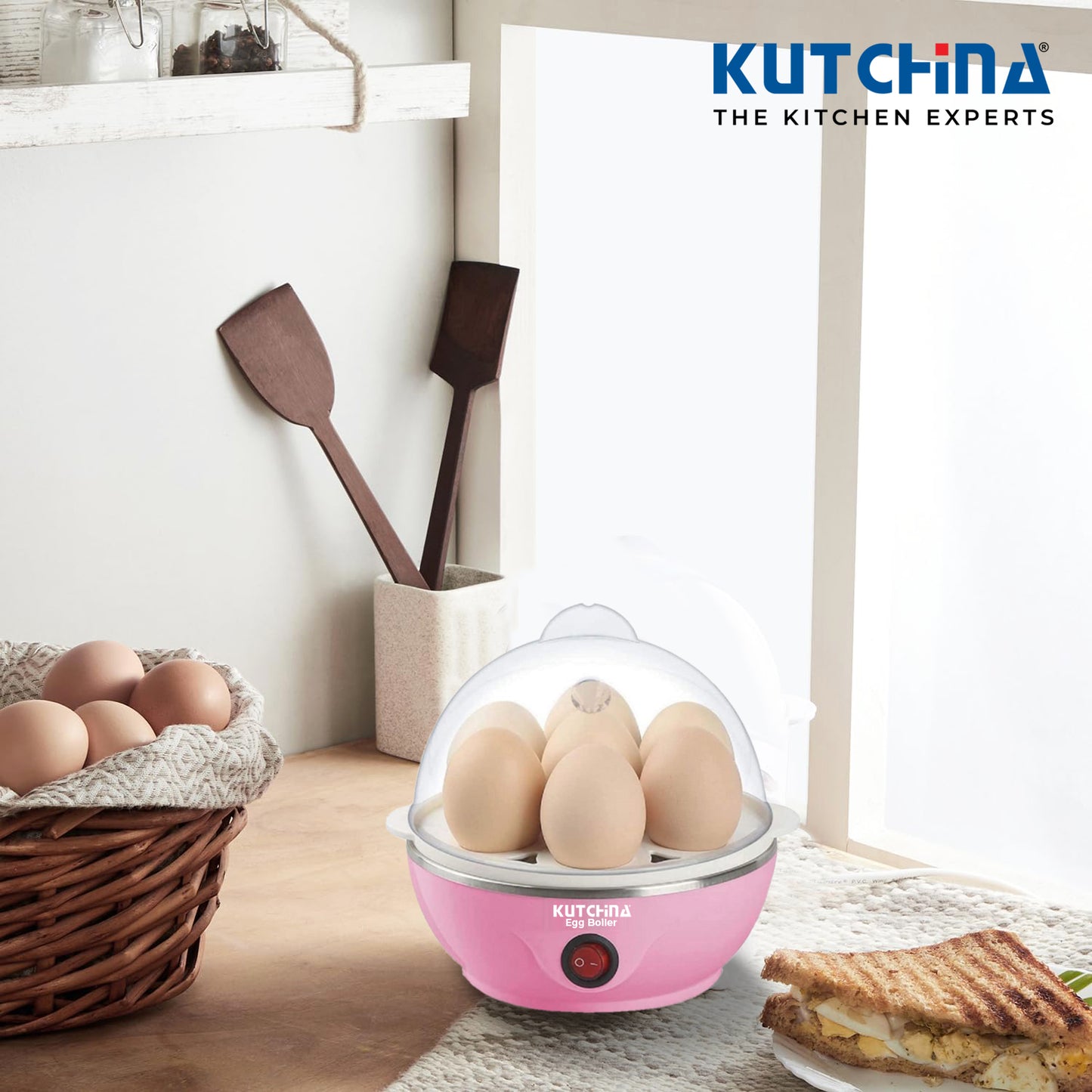 Kutchina Egg Boiler Machine â€“ Egg Poacher, Omelette Maker, 7 Eggs