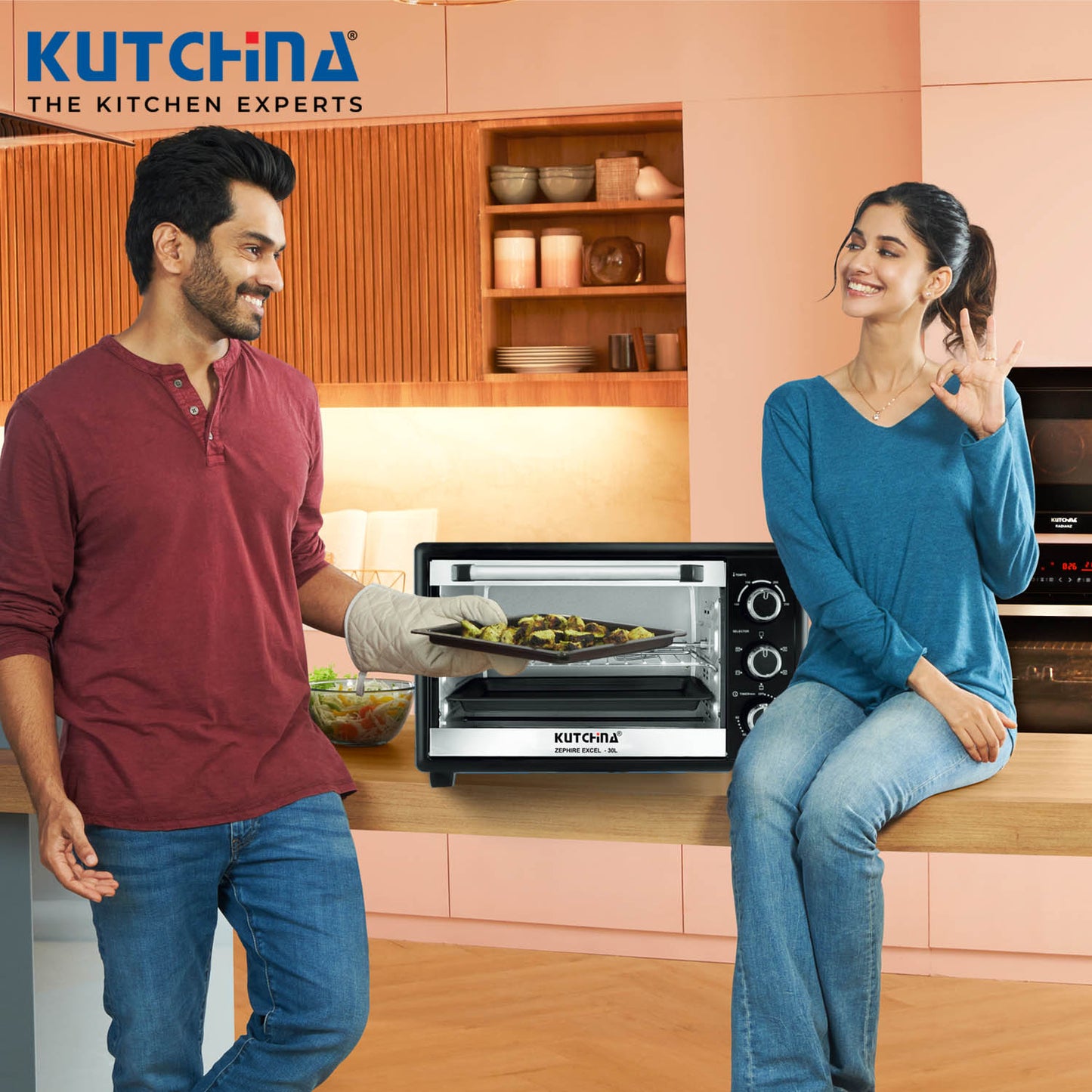 Kutchina Zephire 30L Oven Toaster Griller (OTG), Black