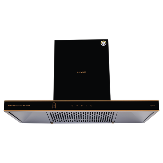 Kutchina ELEGANZA 90 PREMIUM 1800 CMH 90 cm Auto Clean Chimney (Wall Mounted, Black)