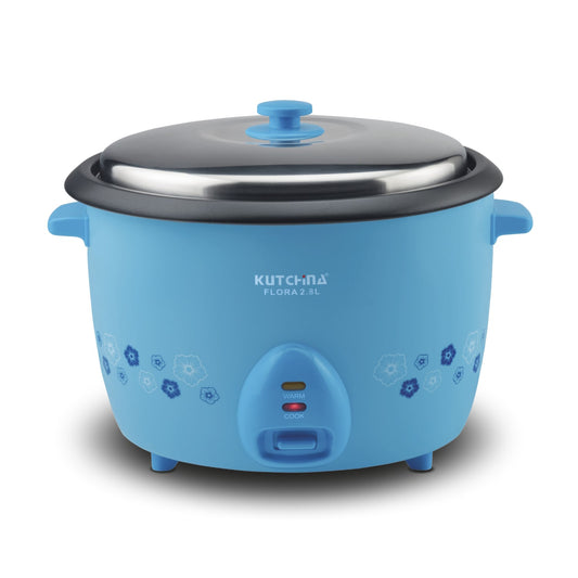 Kutchina Flora Rice Cooker 2.8L, Non-Stick with Steaming Feature
